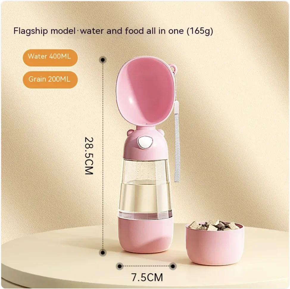 Portable Dog Water Bottle & Feeder for Pets, Travel Water Dispenser and Bowl - Image 12