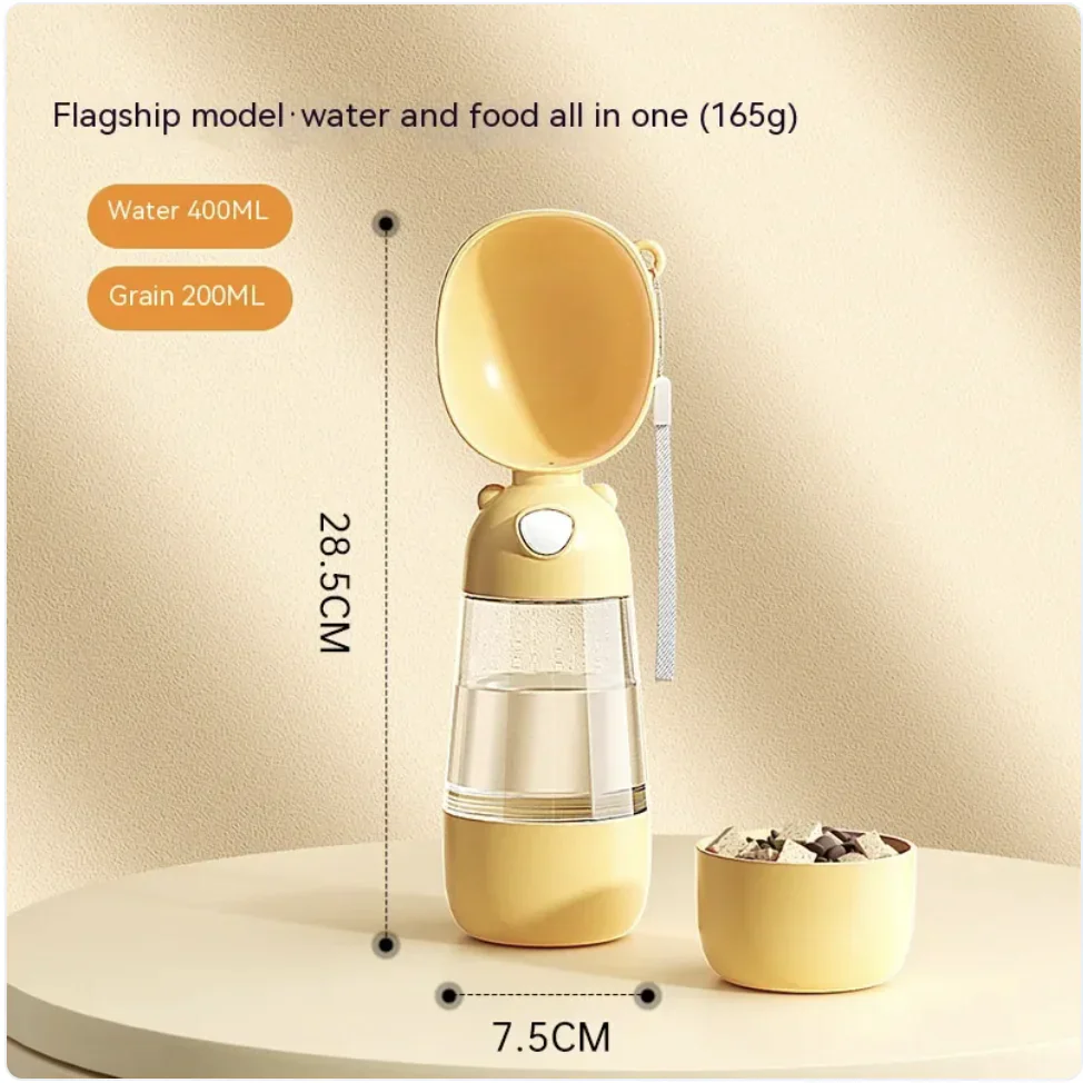 Portable Dog Water Bottle & Feeder for Pets, Travel Water Dispenser and Bowl - Image 4